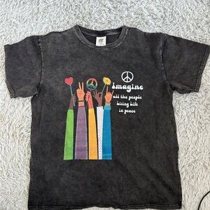 Comfort Colors Black Peace Graphic Tee